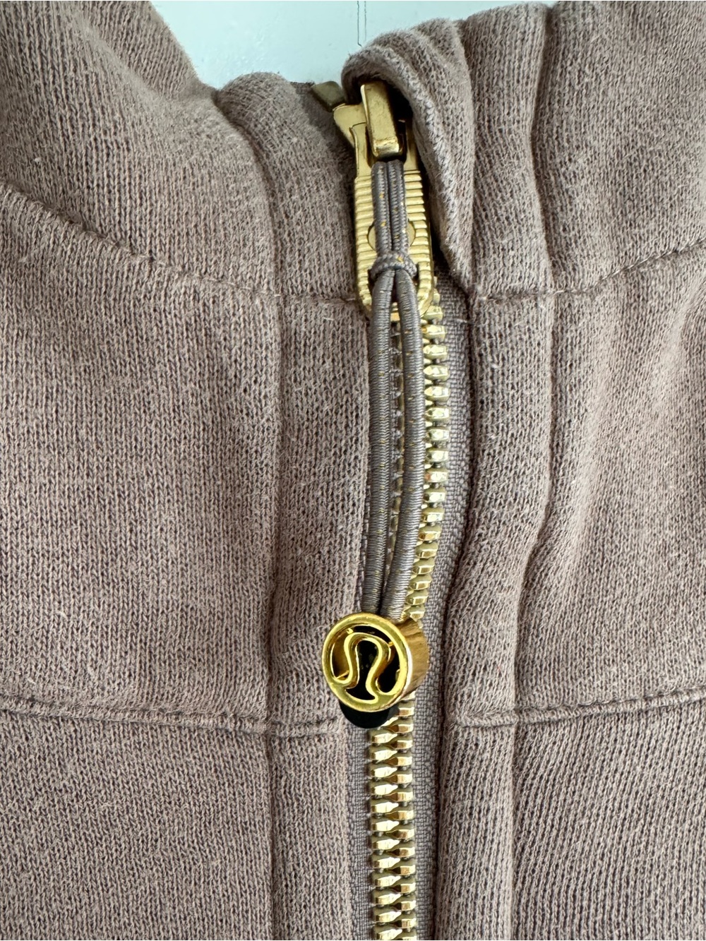 Lululemon Light Cotton Terry Scuba Full Zip Hoodie 8 Taupetastic Gold W4AWMS - Picture 8 of 15